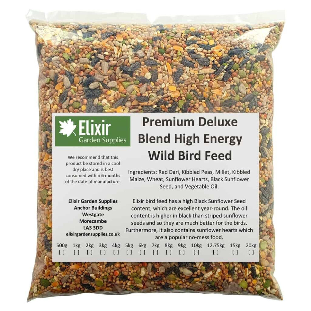 (Bag, 20kg) Elixir Gardens Wild Bird Food High Energy Seed Mix