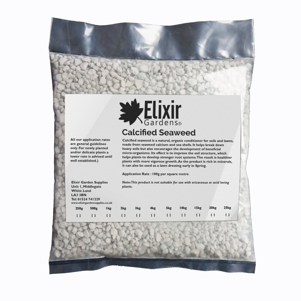 (Bag, 3kg) Elixir Gardens Calcified Seaweed Organic Kelp