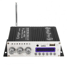 Digital Mini Bluetooth HiFi Stereo Amplifier Audio AMP for Car Home MP3 Player - Black