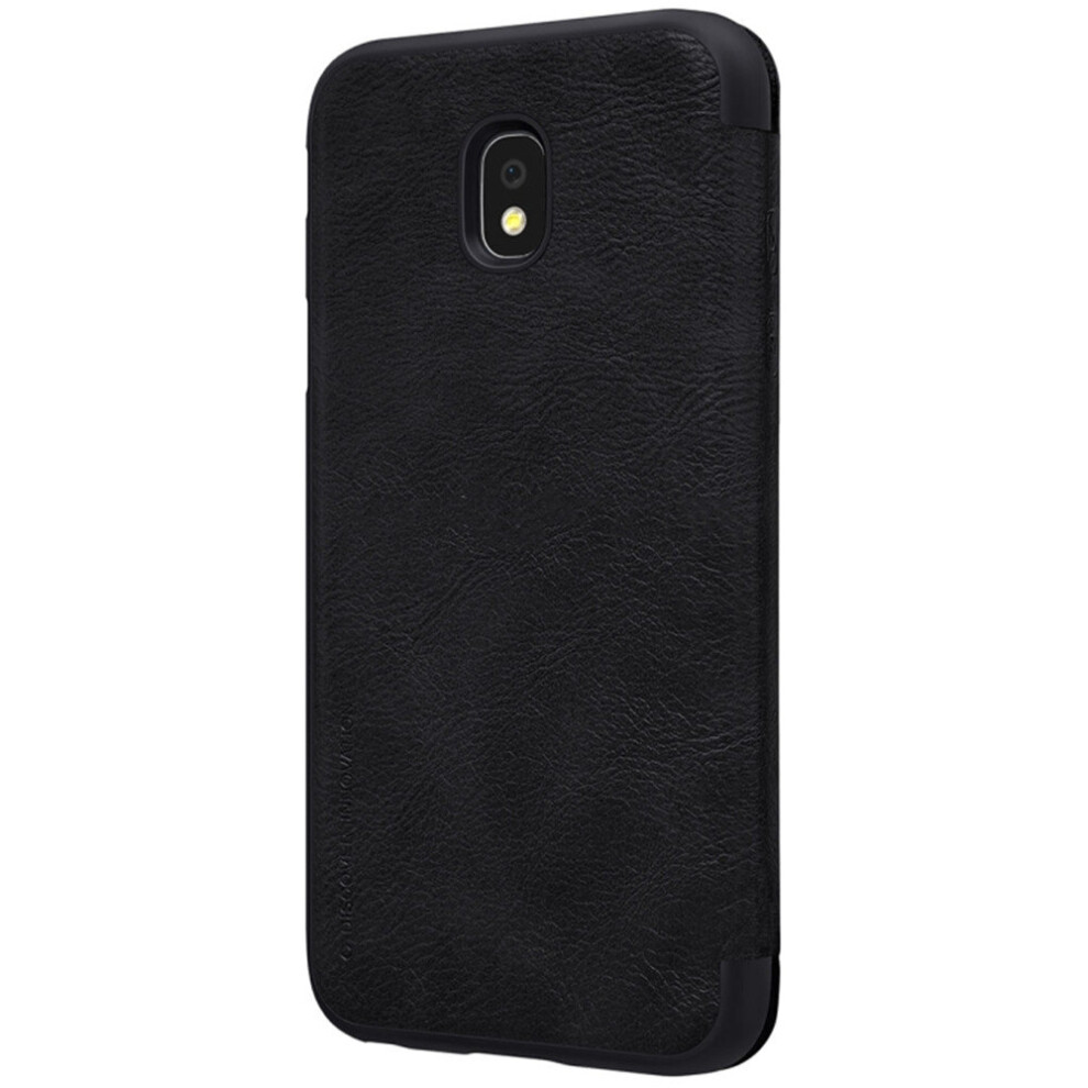 For Galaxy J5 (2017) Horizontal Flip Leather Protective Case Back Cover With Card Slots(Black) Black 777178622746