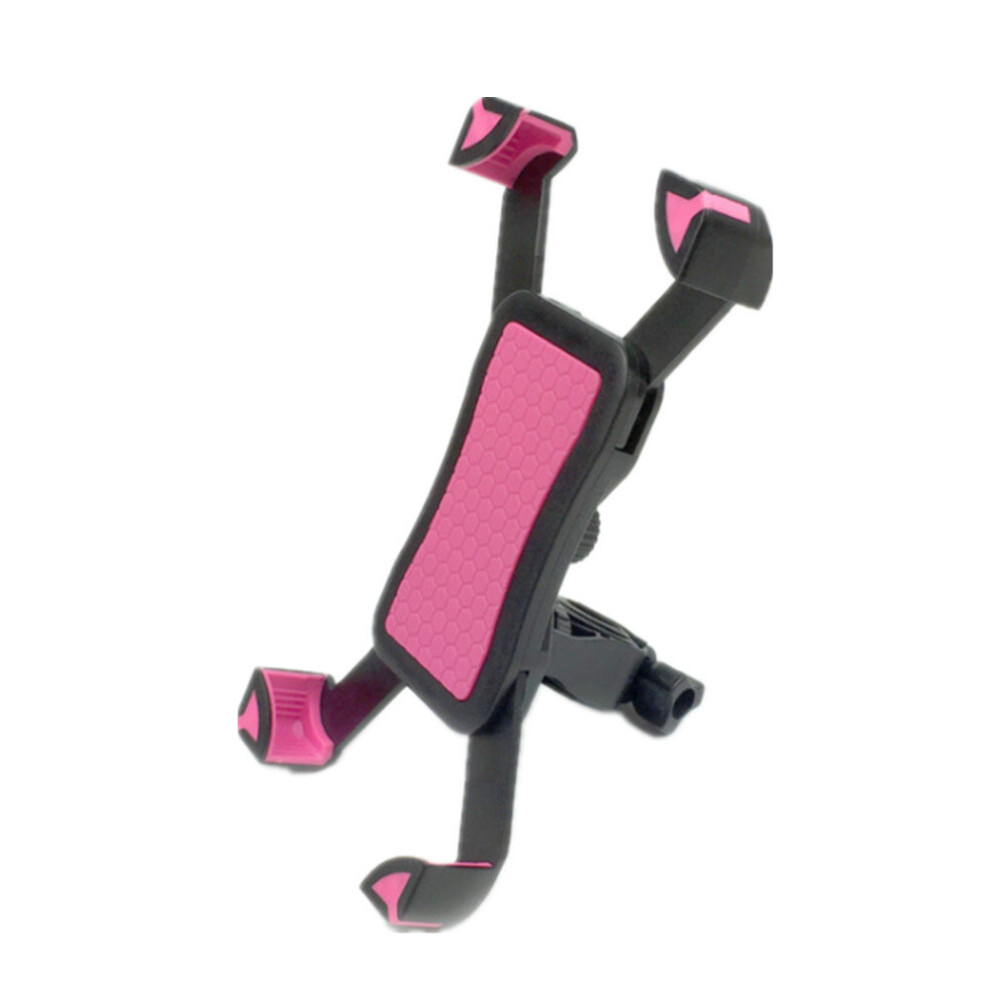 Universal Mountain Motorcycle Bike Bicycle Bike Handlebar Mount Cell Phone Holder Red 7061857278489