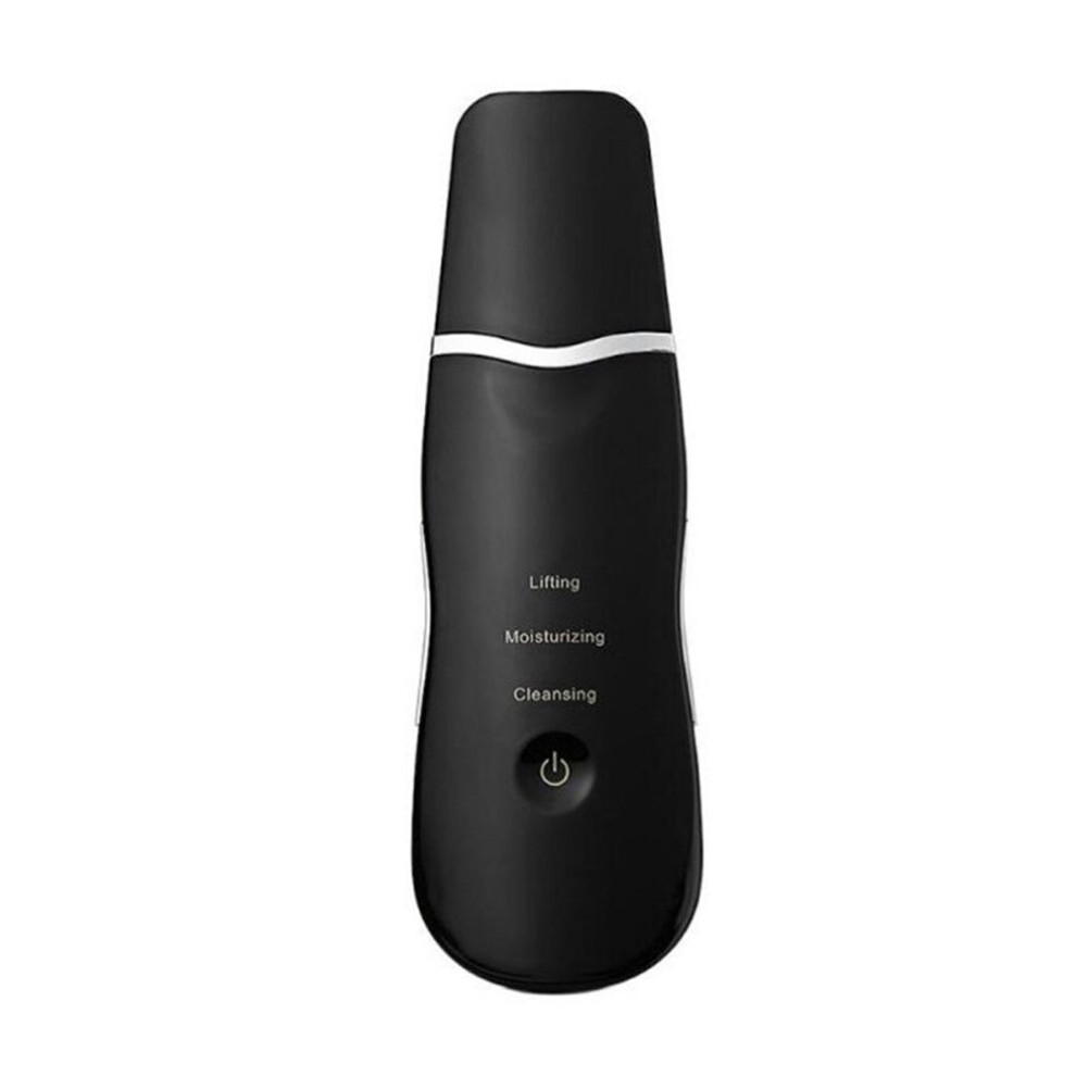 Keshen Black Cll-1116 Rechargeable Ultrasonic Face Skin Scrubber Face Cleaner Peeling Vibration Head Removal