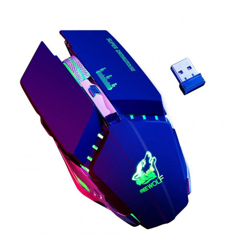 Ergonomic Wireless Mouse 2.4G 2400Dpi Optical Gaming Mouse For Laptop Computer Black 700000578393