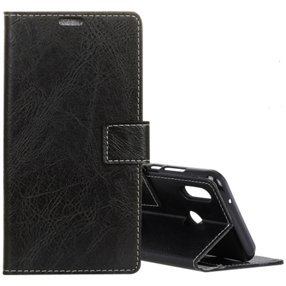 For Asus Zenfone 5 Ze620kl / 5Z Zs620kl Retro Crazy Horse Texture Horizontal Flip Leather Case With Holder & Card Slots & Wallet & Photo Frame( Black 777178620339