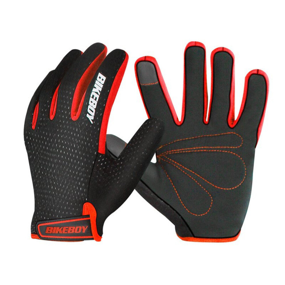 Riding Gloves Full Fingers Warm Windproof Touch Screen Mountain Motorcycle Gloves Men And Women Motocross Riding Equipment Black Red_m Black,Multicoloured 700000625875