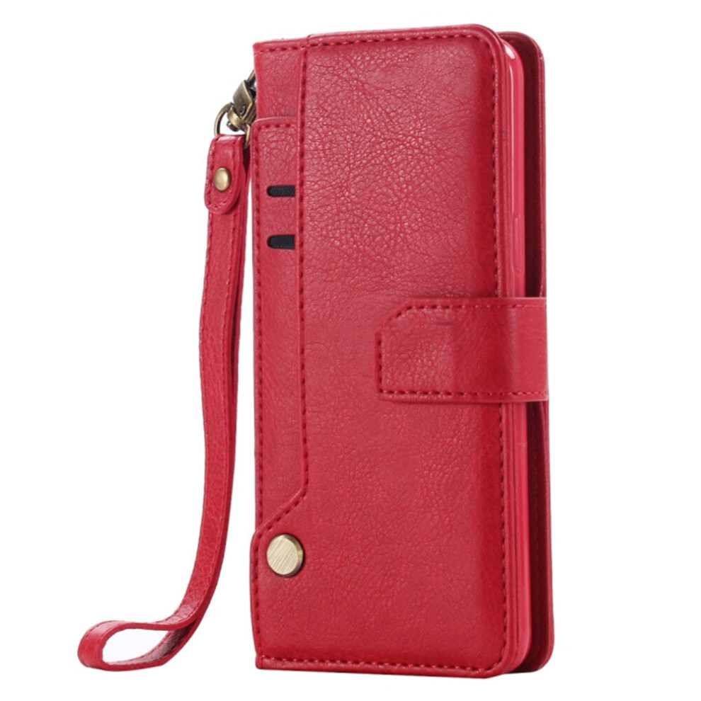 For Galaxy S9 Retro Imitation Cowhide Texture Horizontal Flip Leather Case With Holder & Card Slots & Wallet(Red) Red 700000663440