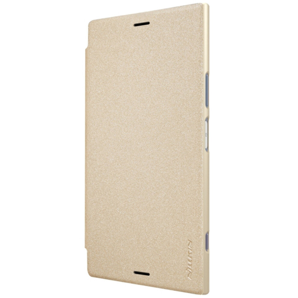 For Sony Xperia Xz1 Frosted Texture Pc Horizontal Flip Leather Case(Gold) Gold 700000670905
