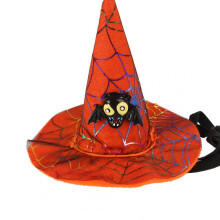 2 Pcs Pet Cosplay Hat Headwear for Cat Halloween Party Accessories bat_One size