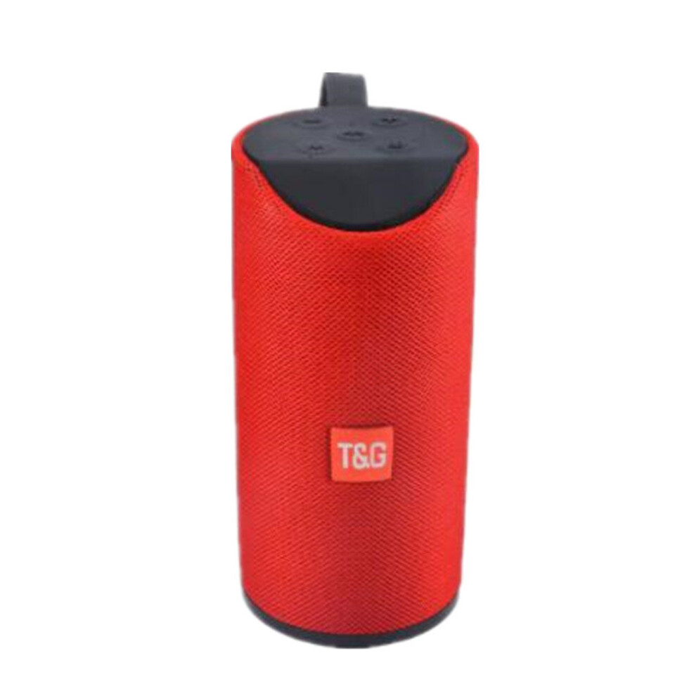 Bluetooth Speaker Portable Outdoor Loudspeaker Wireless Mini Column 3D 10W Stereo Music Surround Support Fm Tf Card Bass - Red 7061857298616