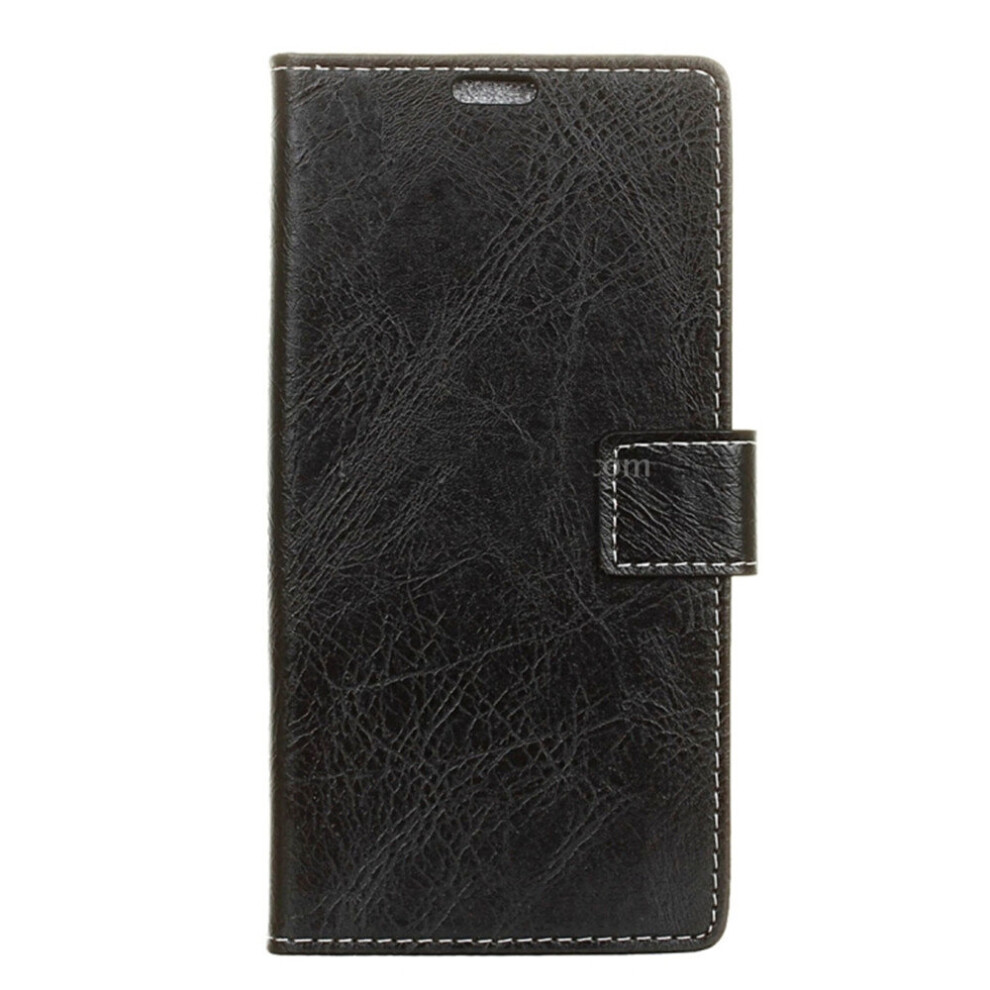 For Lg Stylo 3 Retro Crazy Horse Texture Horizontal Flip Leather Case With Holder & Card Slots & Wallet & Photo Frame (Black) Black 700000670868