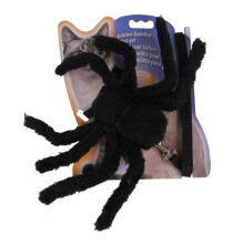 Pet Spider Shape Chest Strap Leash for Cat Halloween Christmas Wear black_One size
