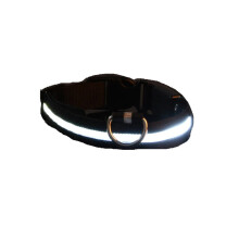 3PCS LED Pet Cat Dog Collar Night Safety Luminous Necklaces for Outdoor Walking White_XL