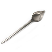 2PCS Chef Pencil Sauce Painting Spoon Stainless Steel Cuisine Restaurant Western Food Baking Dessert Art Draw Spoons Tools #BL5