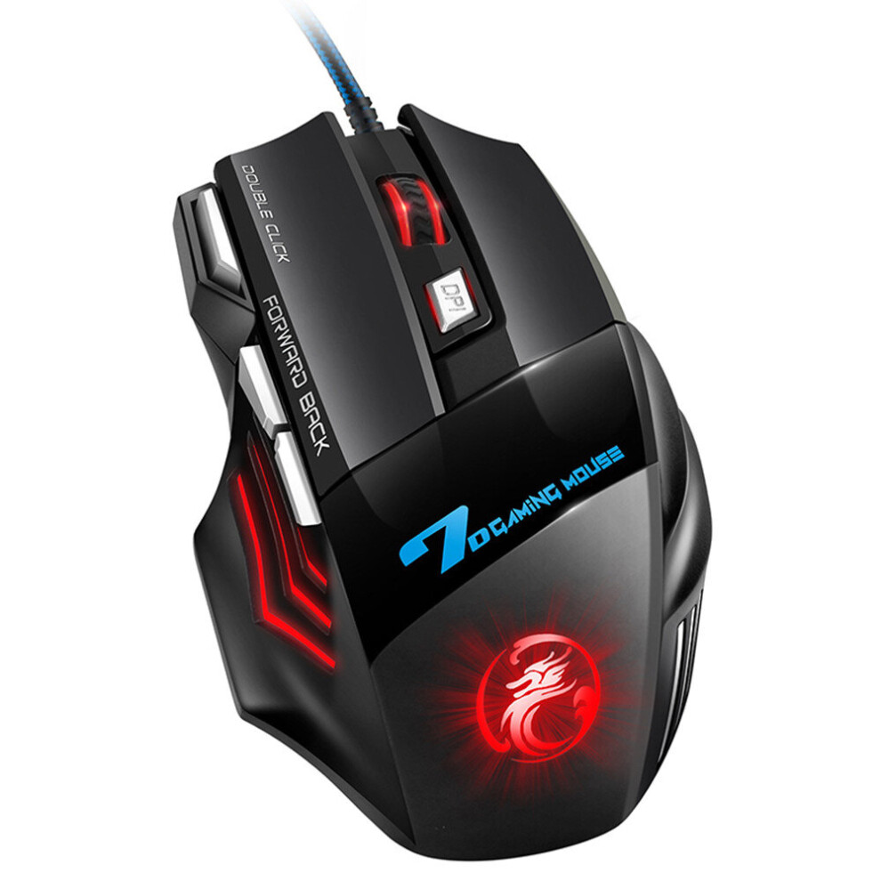 Computer Mouse Gamer Ergonomic Gaming Mouse Usb Wired Game Mause 5500 Dpi Silent Mice With Led Backlight 7 Button For Pc Laptop 7061857286125
