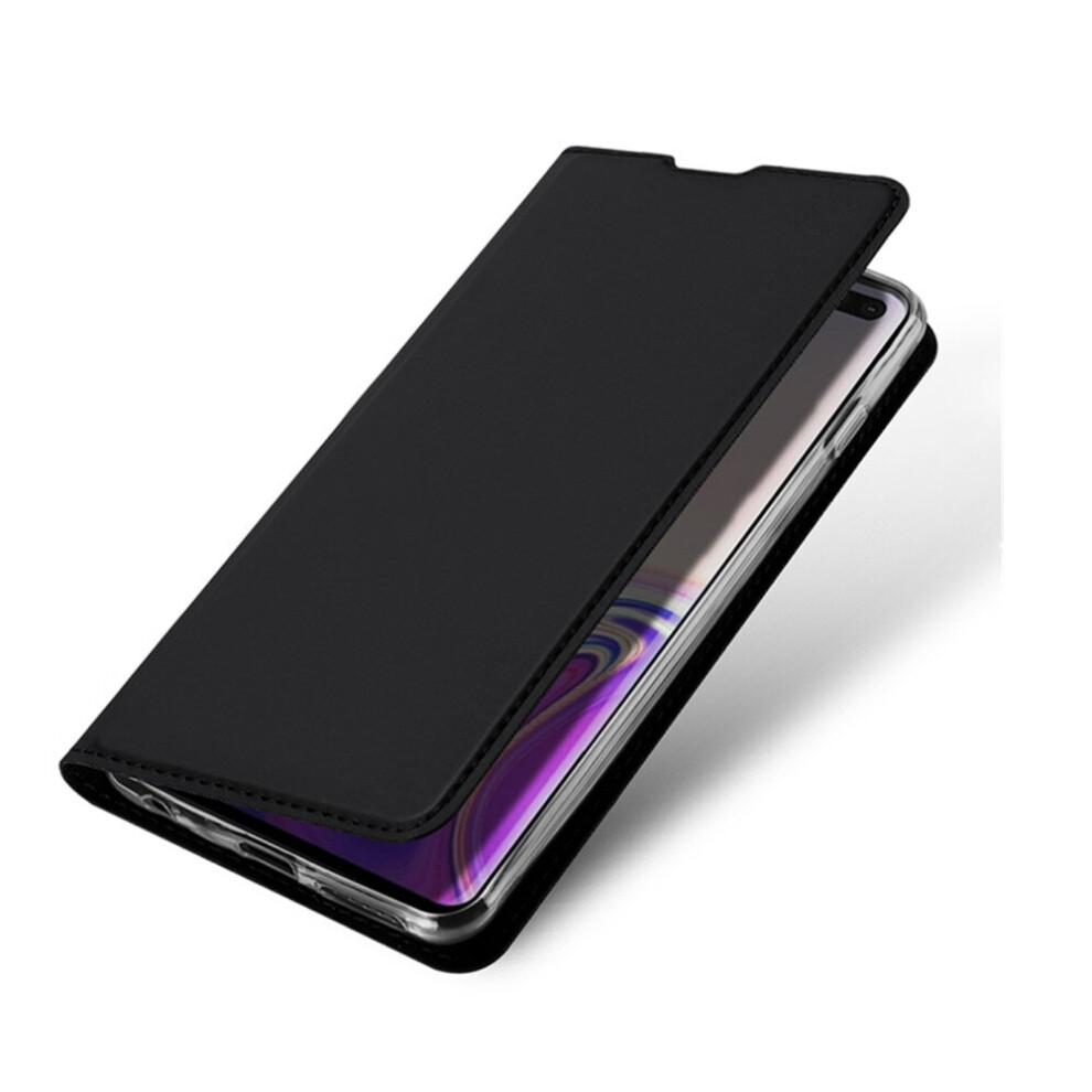 Pu + Tpu Horizontal Flip Leather Case For Galaxy S10+, With Holder & Card Slots(Black) Black 777178620407