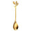 Exquisite Branch Shape Coffee Spoon / Fork for Snacks Kitchen Dining Bar Golden spoon 1