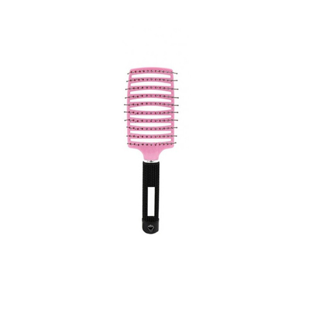 Keshen 2Pcs Curved Comb Massage Comb For Curly Hair Ribs Comb Pink_ordinary Type