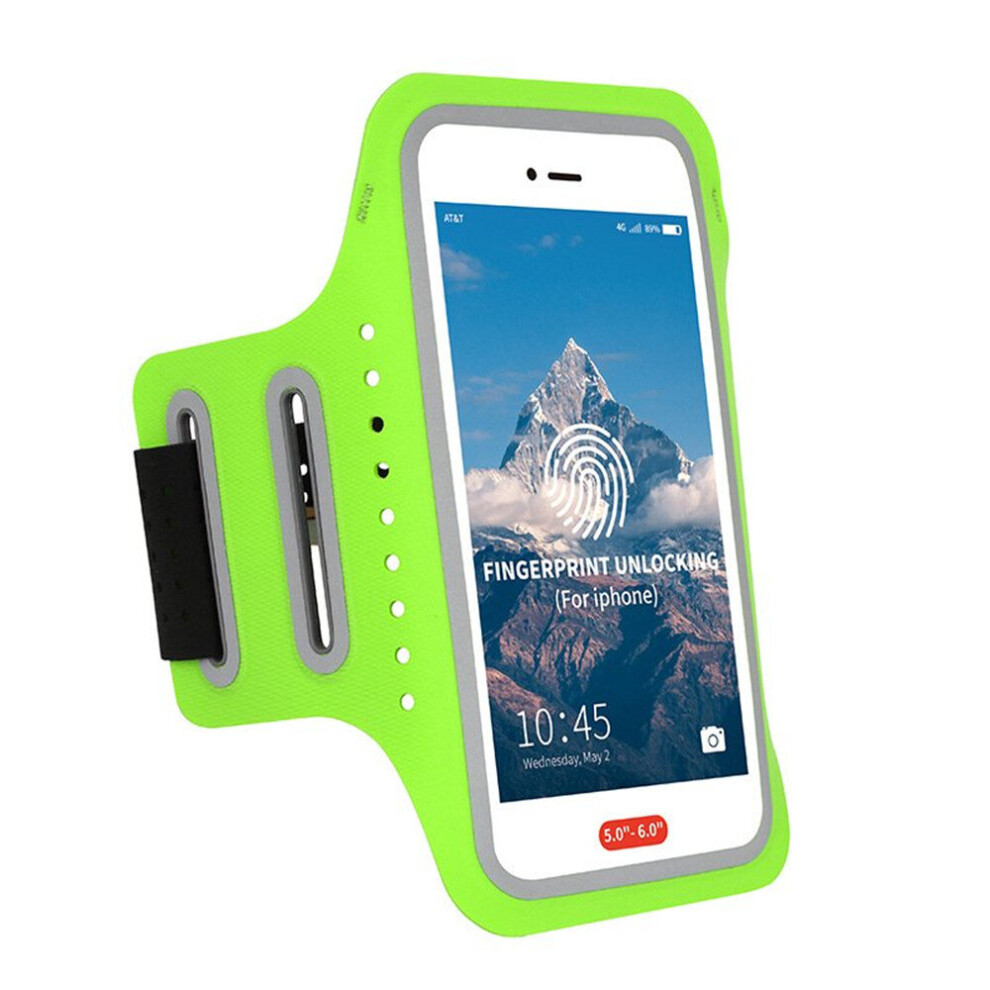 Waterproof Universal Running Gym Sport Armband Case Mobile Phone Arm Band Bag Holder For Iphone Samsung Smartphone Green 700000576054