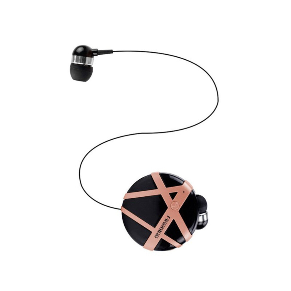 Fd-55 Bluetooth Earphone Handsfree Sports Headphones Clip-On Business Headset Vibration Reminder Earbud With Micphone + Pink Black 700000596076
