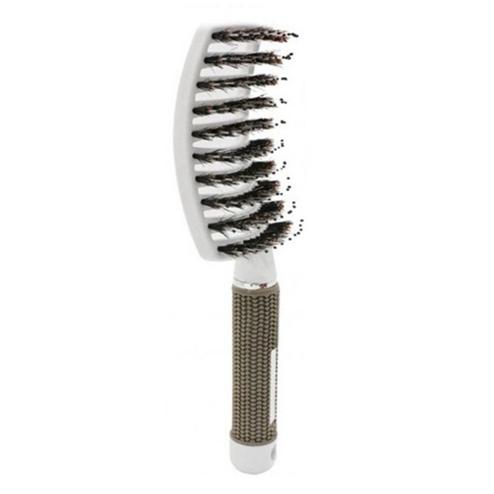 Keshen 2 Pcs Curved Comb Massage Comb For Curly Hair Ribs Comb White_with Hair Type