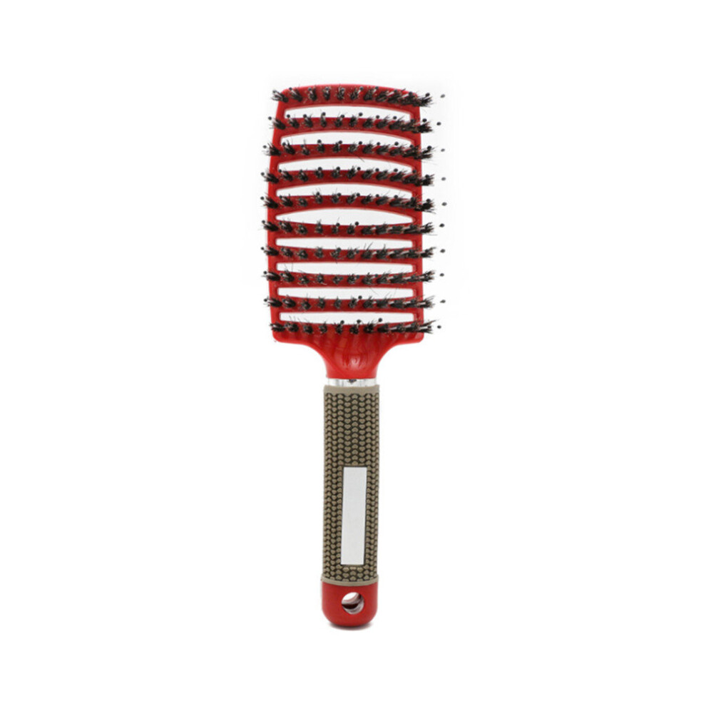 Keshen 2 Pcs Curved Comb Massage Comb For Curly Hair Ribs Comb Red_with Hair Type