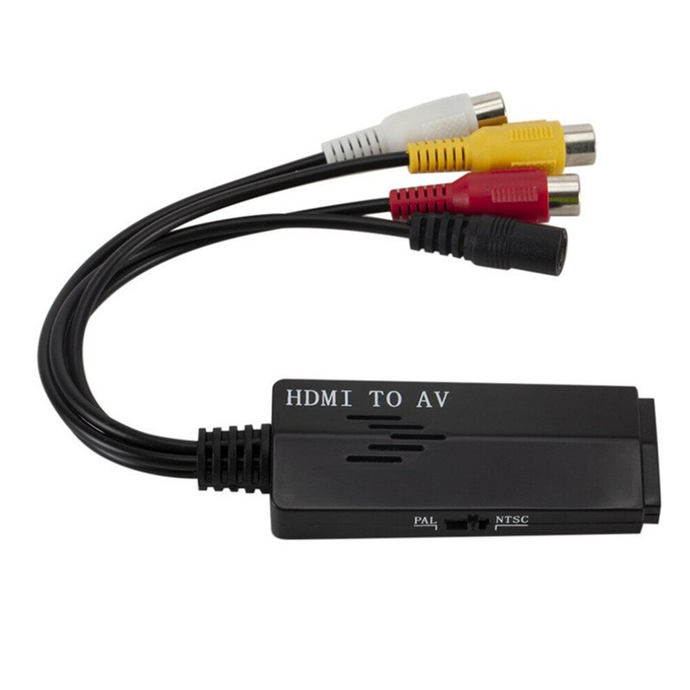 Hdmi To Av/Rca Adapter Mini Hdmi Av Video Converter Box For Hdtv Tv Ps3 Computer Pc Vcr Black 700000586084