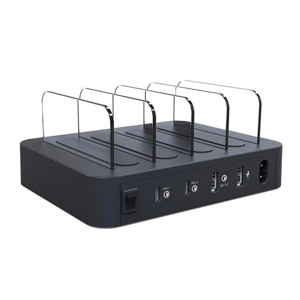 Dual Pd Qc3.0 4 Port Usb 2.4A Desktop Multi-Function Charging Station Dock Intelligent Smart Charger 7061857296186