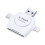 4 in 1 Portable Micro SD & TF Card Reader SD Memory Card Camera Reader white 1