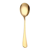 4Pcs Spklifey Gold Salad Spoons Stainless Steel Spoon Set 2 PCS Cutlery Gold Set Unique Gold Dessert Spoon Ettuce Cutlery