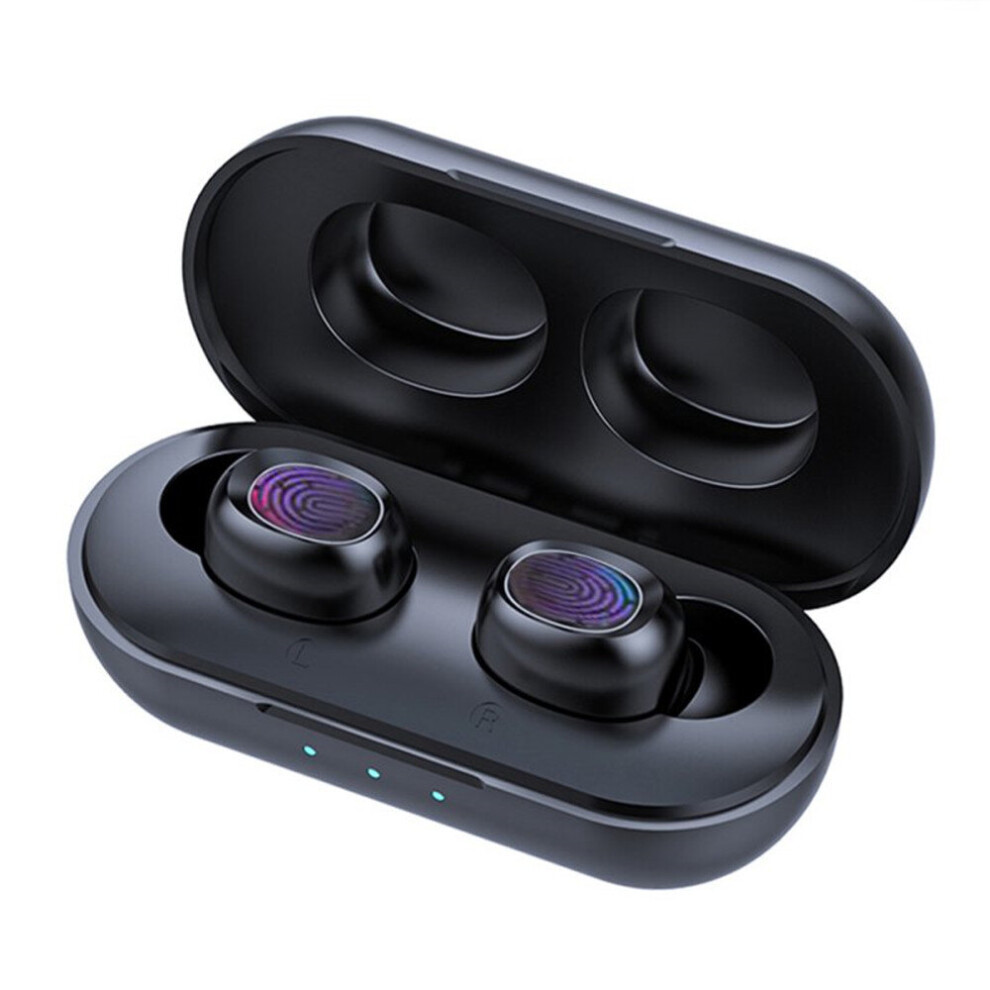 B5 Tws Bluetooth Wireless Earphone 5.0 Touch Control Earbuds Waterproof 9D Stereo Music Headset Black 7061857211271