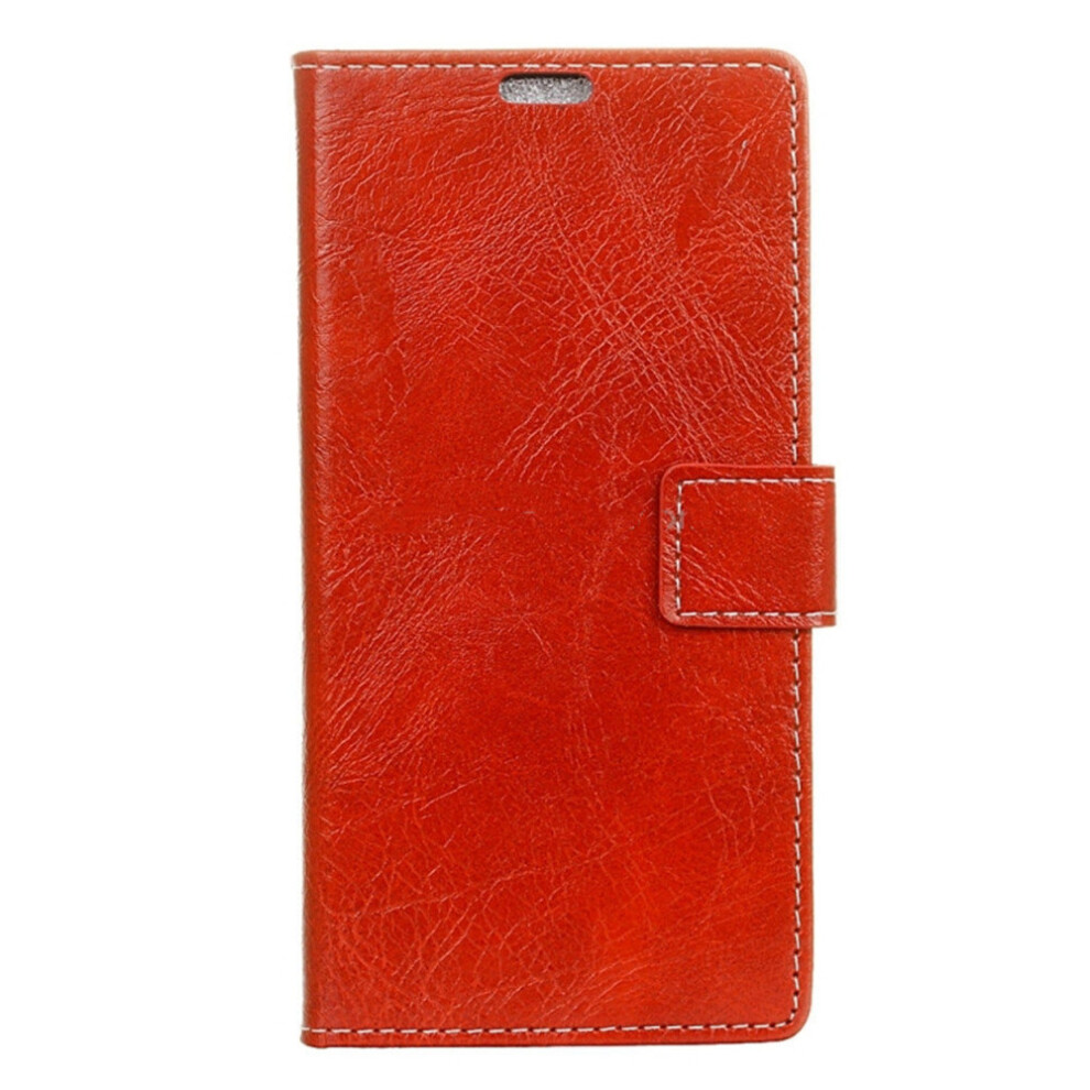For Asus Zenfone 4 Ze554kl Retro Crazy Horse Texture Horizontal Flip Leather Case With Holder & Card Slots & Wallet & Photo Frame(Red) Multicoloured 700000671186