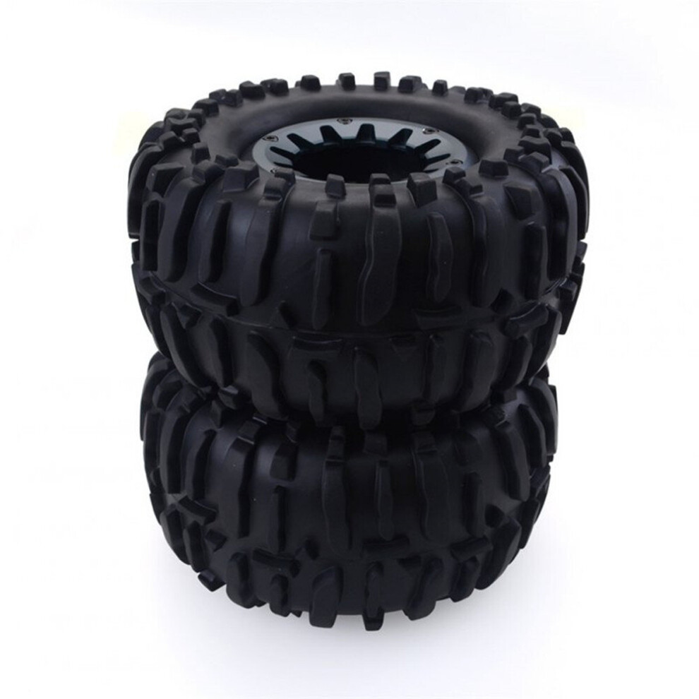 Photos - Parts for Drones & RC models Keshen 2PCS/Set 1/10 RC Truck Climbing Car Tire Aluminum Alloy Wheel for HSP TRX-4 black 