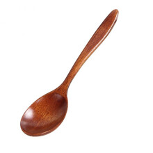 4Pcs Wooden Spoon Bamboo Kitchen Cooking Utensil Tool Soup Teaspoon Catering Kid Spoon Kitchenware For Rice Soup Tableware Soup Spoon