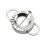 2Pcs Stainless Steel Dumpling Maker Wraper Dough Cutter Dumplings mold L 2