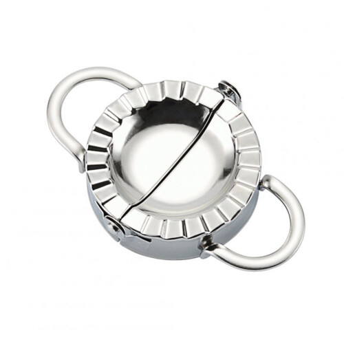 2Pcs Stainless Steel Dumpling Maker Wraper Dough Cutter Dumplings mold L 1
