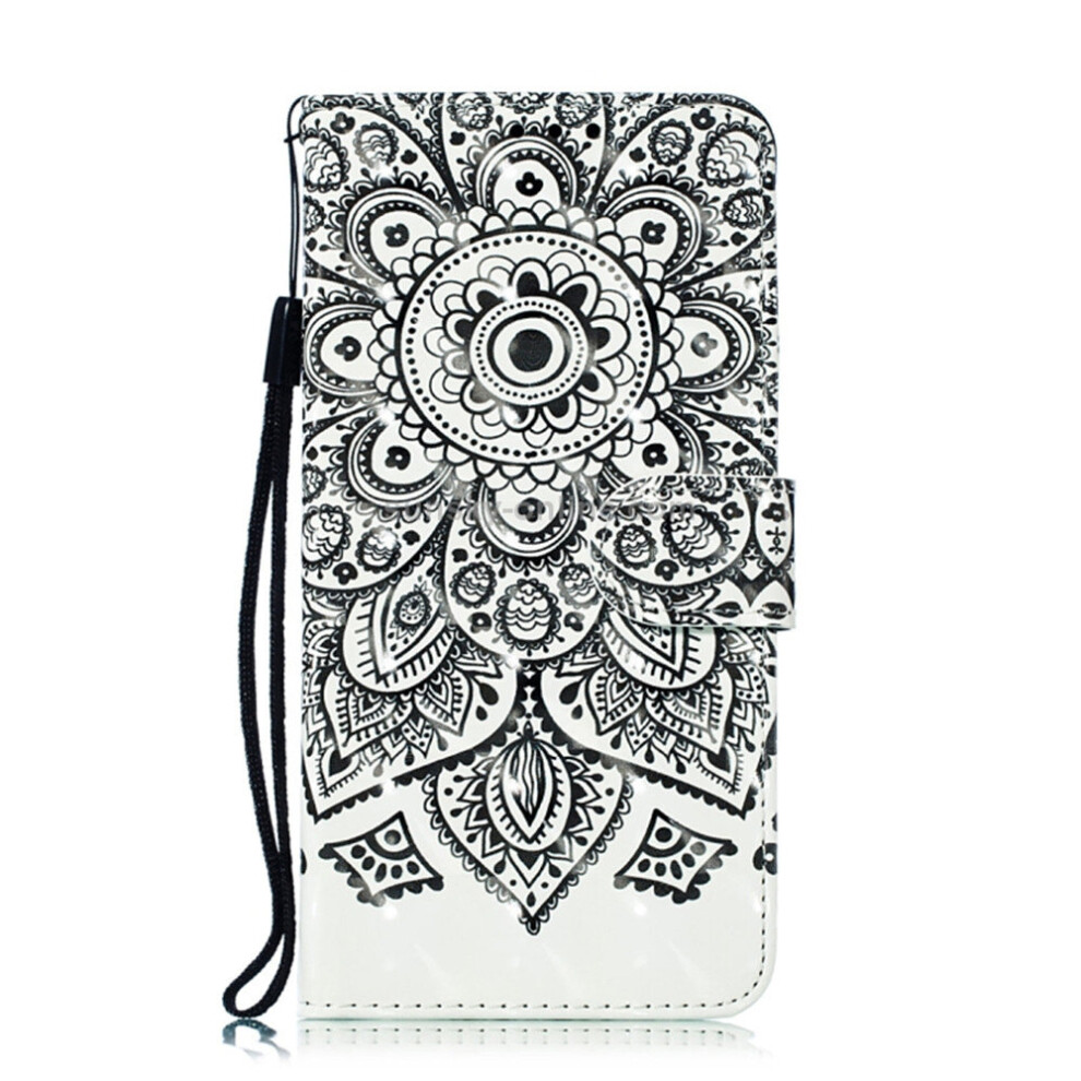 3D Mandala Pattern Horizontal Flip Pu Leather Case For Galaxy S10e, With Holder & Card Slots & Wallet & Photo Frame 700000651225