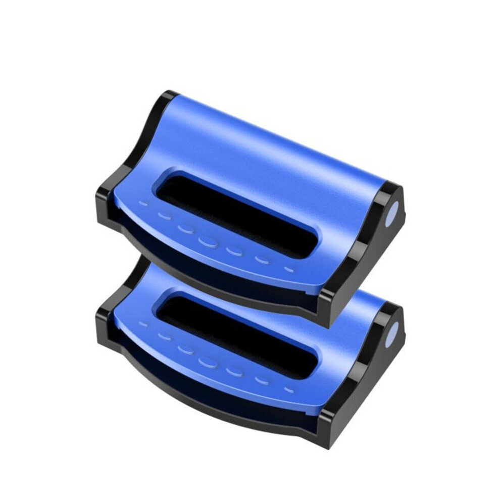 4Set Universal Car Seat Belts Clips Safety Adjustable Auto Stopper Buckle Plastic Clip Blue 7061857201326