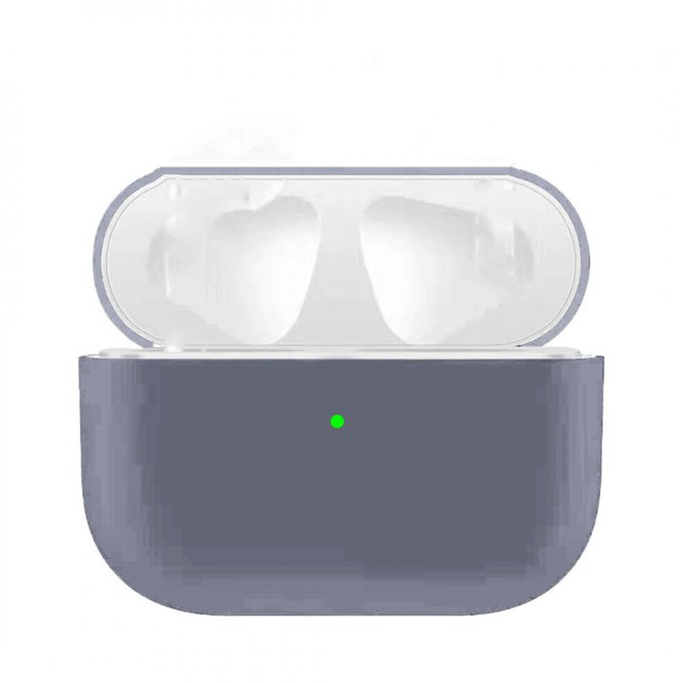 2 Pcs Silicone Earphone Case For Airpods Pro Shockproof Cases For Apple Bluetooth Headset Protective Cover Lavender 7061857211394