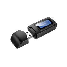 USB Bluetooth Receiver Transmitter Audio Bluetooth 5.0 Adapter For Car PC TV HD HiFi Receptor Wireless Adapter LCD 3.5MM AUX