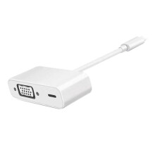 8 Pin Lighting Interface to VGA Adapter 1080p HD Video Converter Adapter for Phone 5S / 6 / 6s / 7/8 / X Pad white