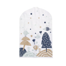 Transparent Hanging Dust Cover for Wardrobe Garment Dress Clothes Suit Coat Storage Blue small 60*90cm