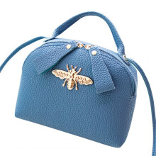 2PCS Women Fashion Cute Bee Single-shoulder Bag Handbag blue
