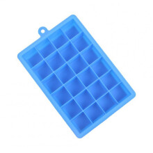 24 Grid Silicone Ice Cube Tray Molds DIY Desert Cocktail Juice Maker Square Mould Dark blue