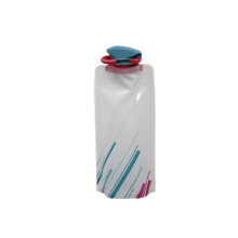 4 Pcs Durable BPA-Free Polymer Foldable Water Bags Portable Kettle Outdoor Sports Supplies white