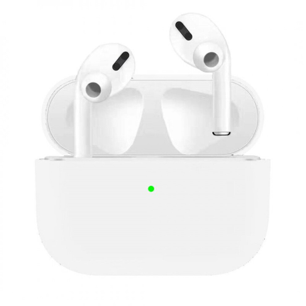 2Pc Silicone Earphone Case For Airpods Pro Shockproof Cases For Apple Bluetooth Headset Protective Cover White 7061857211455