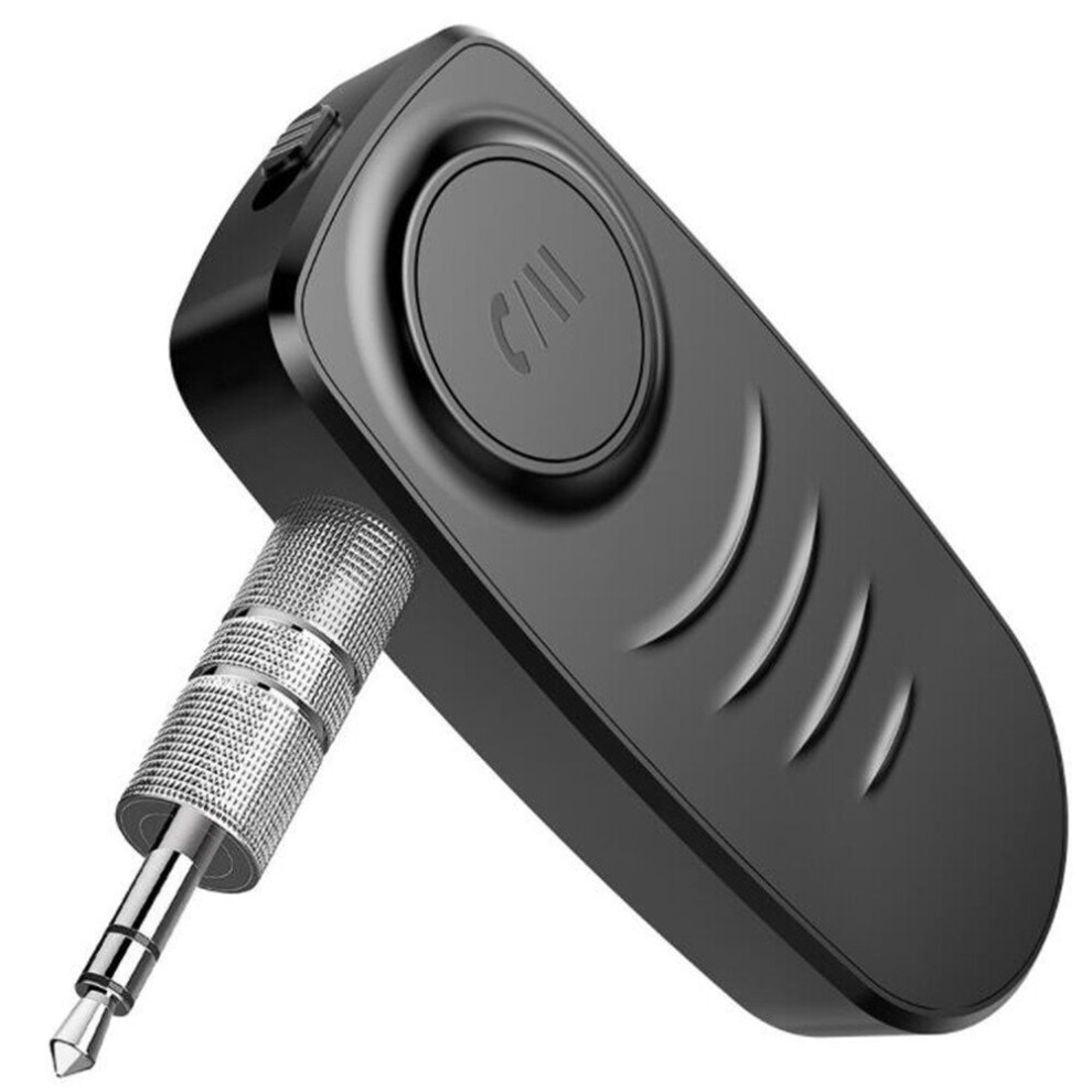 J19 Bluetooth Audio Receiver Mic Handsfree Call Wireless Adapter Bluetooth 5.0 Speaker Headphone Audio Transmitter Black 700000591347
