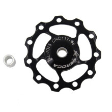 11T Aluminum Alloy MTB Mountain Bike Bicycle Rear Derailleur Pulley Jockey Wheel Road Bike Guide Roller For 7/8/9/10 Speed black