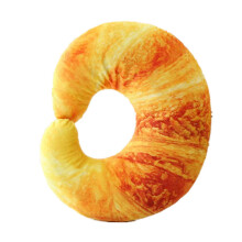 Emulational U Shape Sleep Pillow Cute Shape Neck Pillow for Travel Home Decoration bread