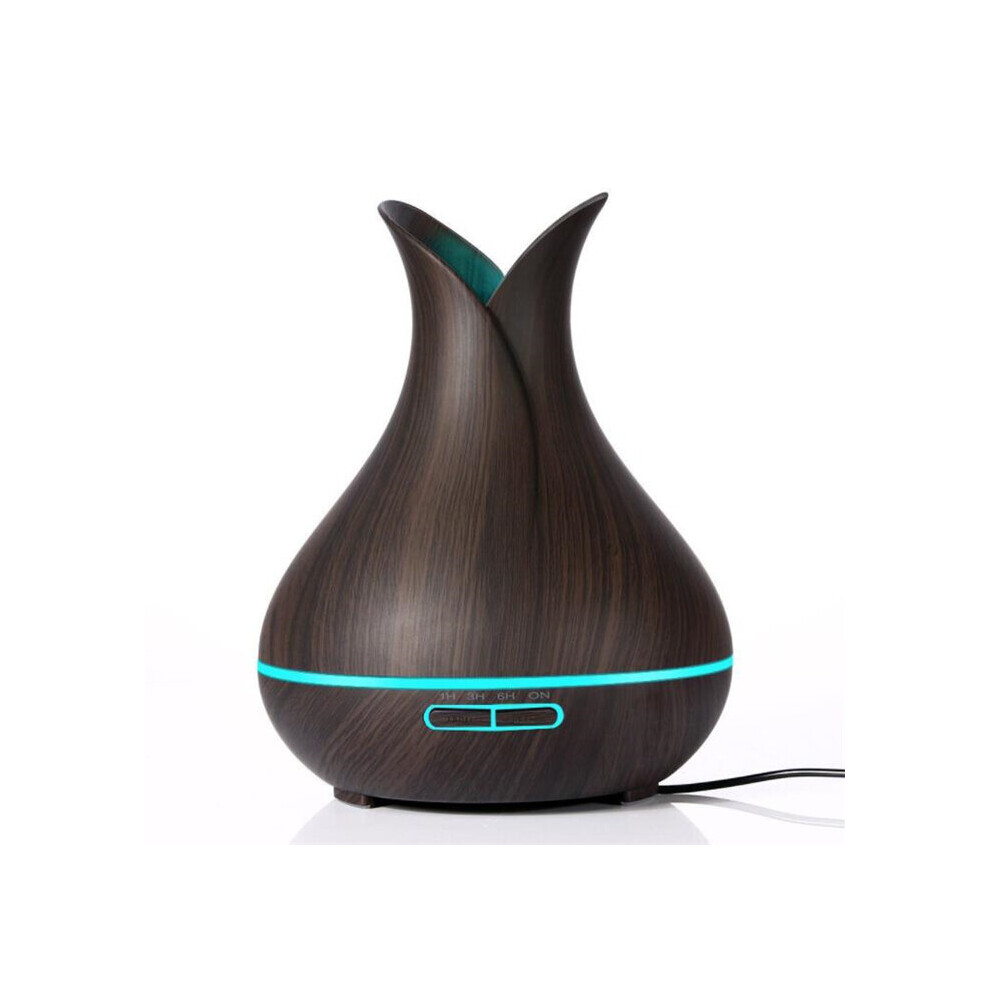 Keshen Wooden Aroma Essential Oil Diffuser Mist Humidifier Aromatherapy Diffuser With Remote Control For Home Mist Maker Eu Plug