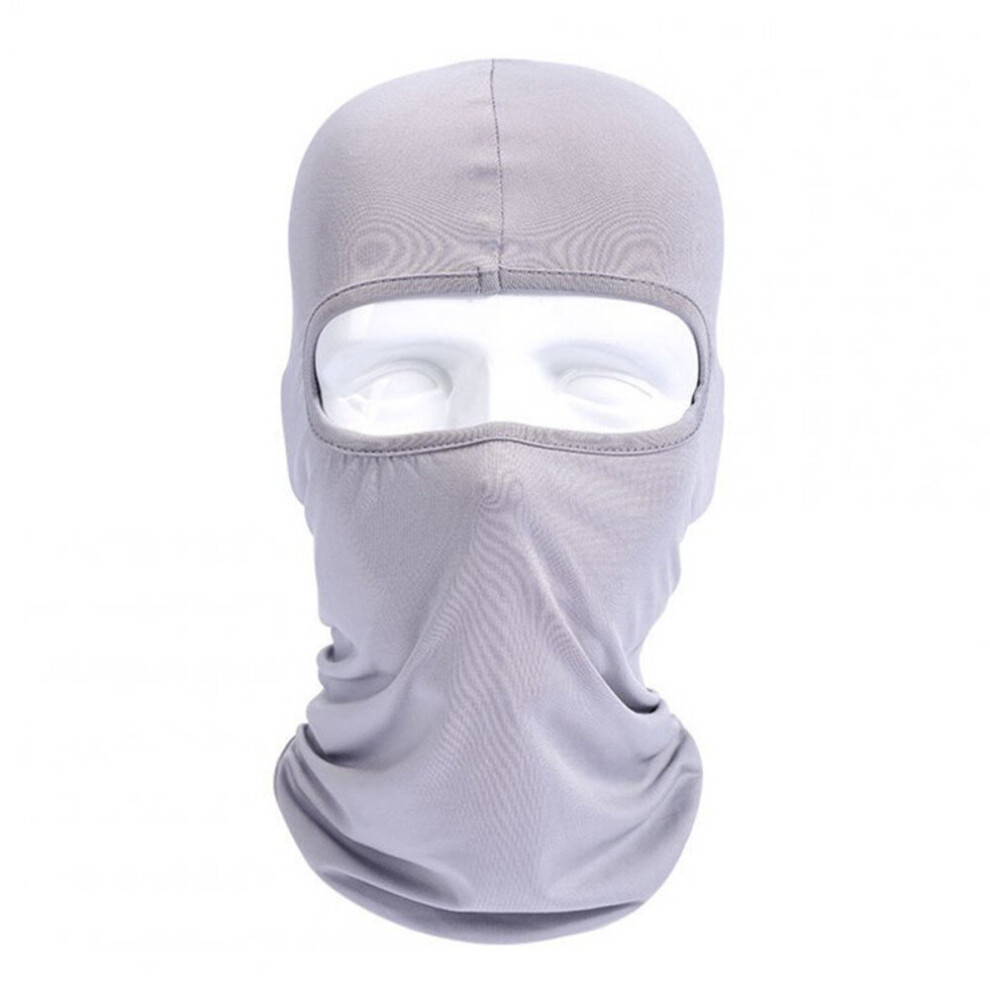 Lycra Fabrics Ski Face Mask Motorcycle Cycling Bike Skateboard Balaclava Light Gray_average Size Multicoloured 700000618846
